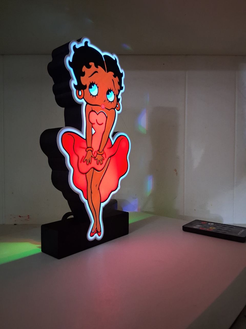 BettyBoop LED light box – custom 3D printed – Lit Layer Creations